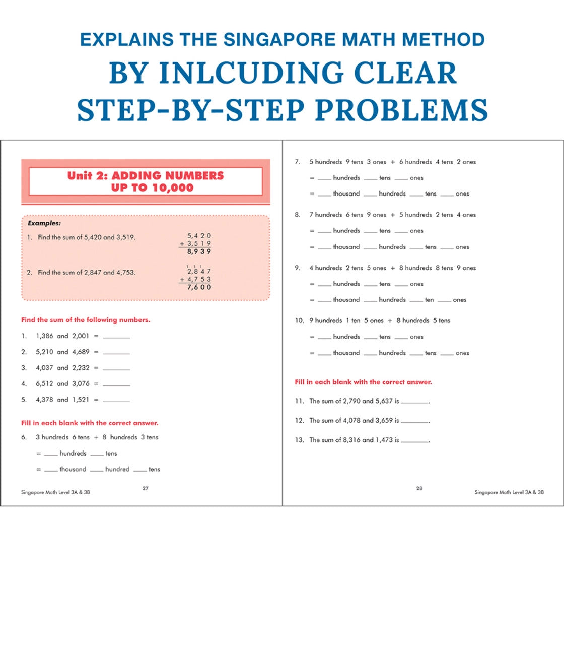 Singapore Math Level 3 A&B (Grade 4)