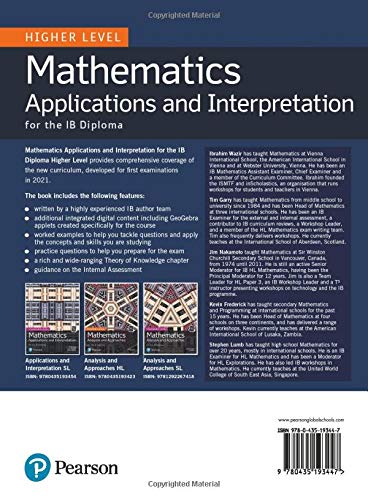 Pearson IB Mathematics: Applications & Interpretation (Higher Level)